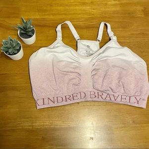 Kindred Bravely Sublime Nursing/Pumping Sports Bra in Purple Ombré XL Busty